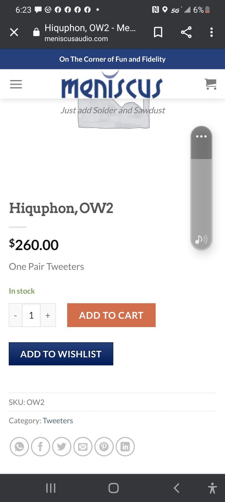Hiquphon Dome Tweeters
