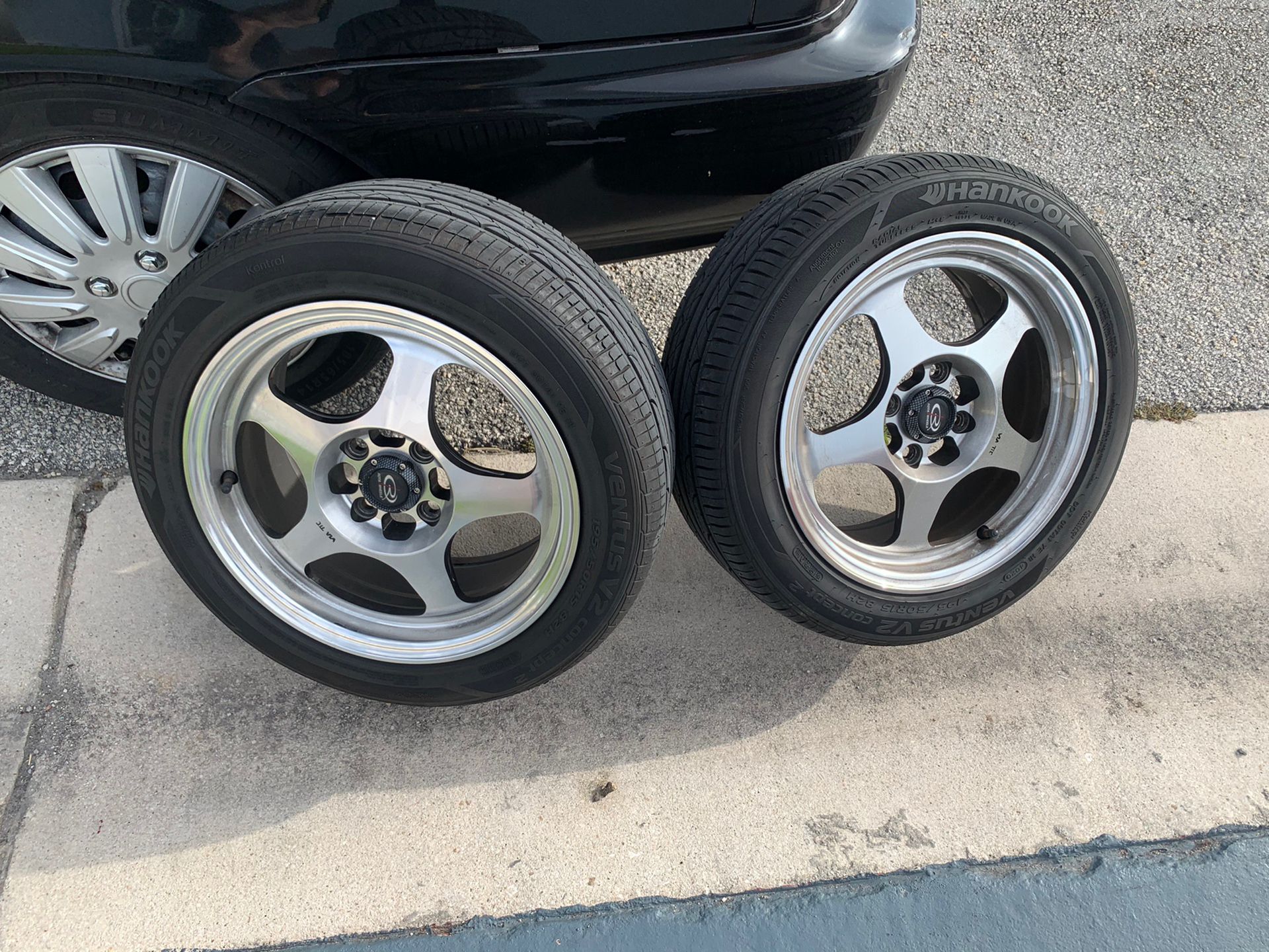 SET OF 4 RIMS AND TIRES