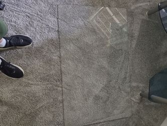 Glass floor matt for office chaor