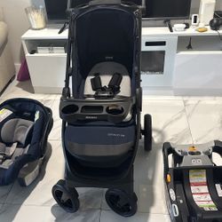 Car Seat, Base And Stroller