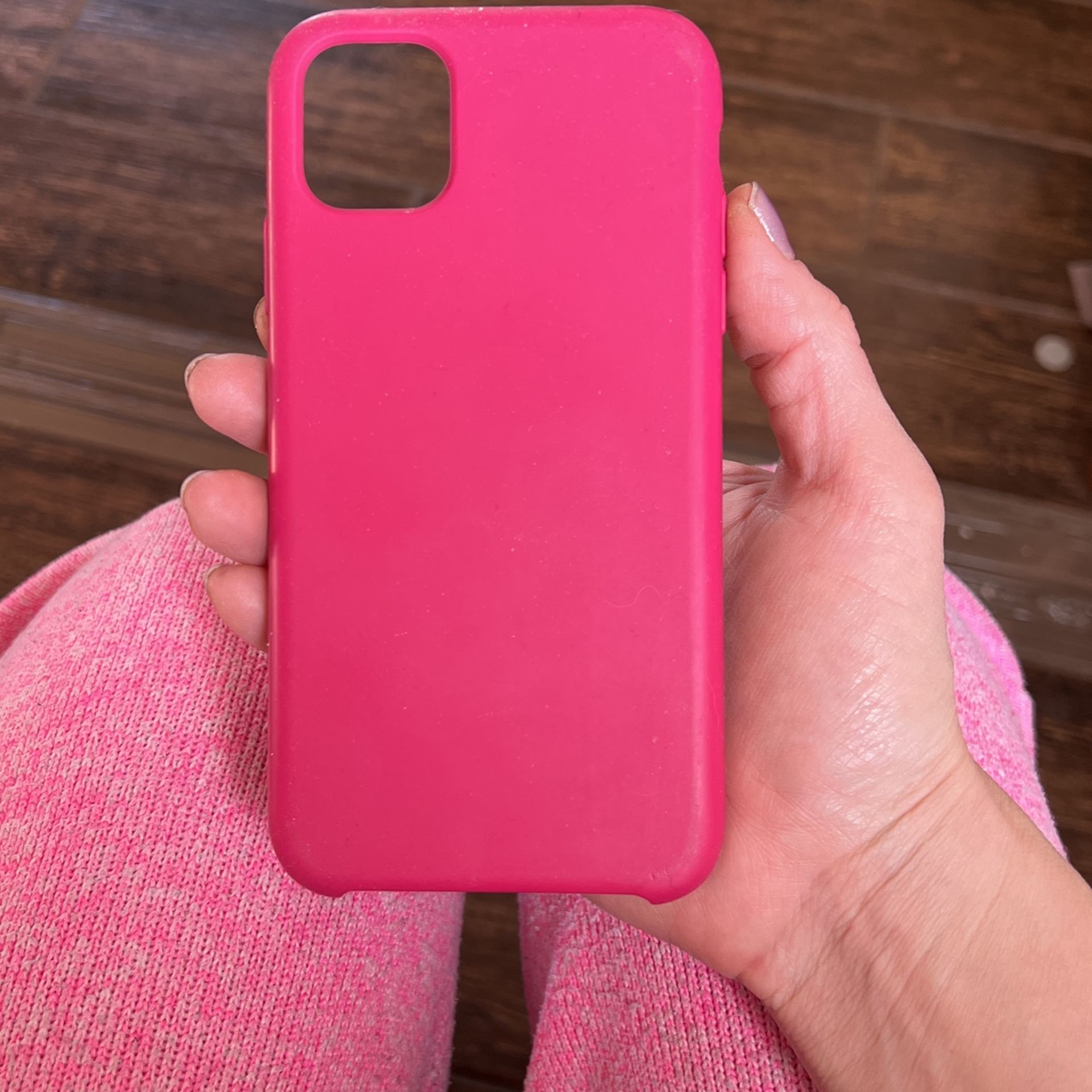 Pink Silicone Shatter Proof IPhone 11 Cover
