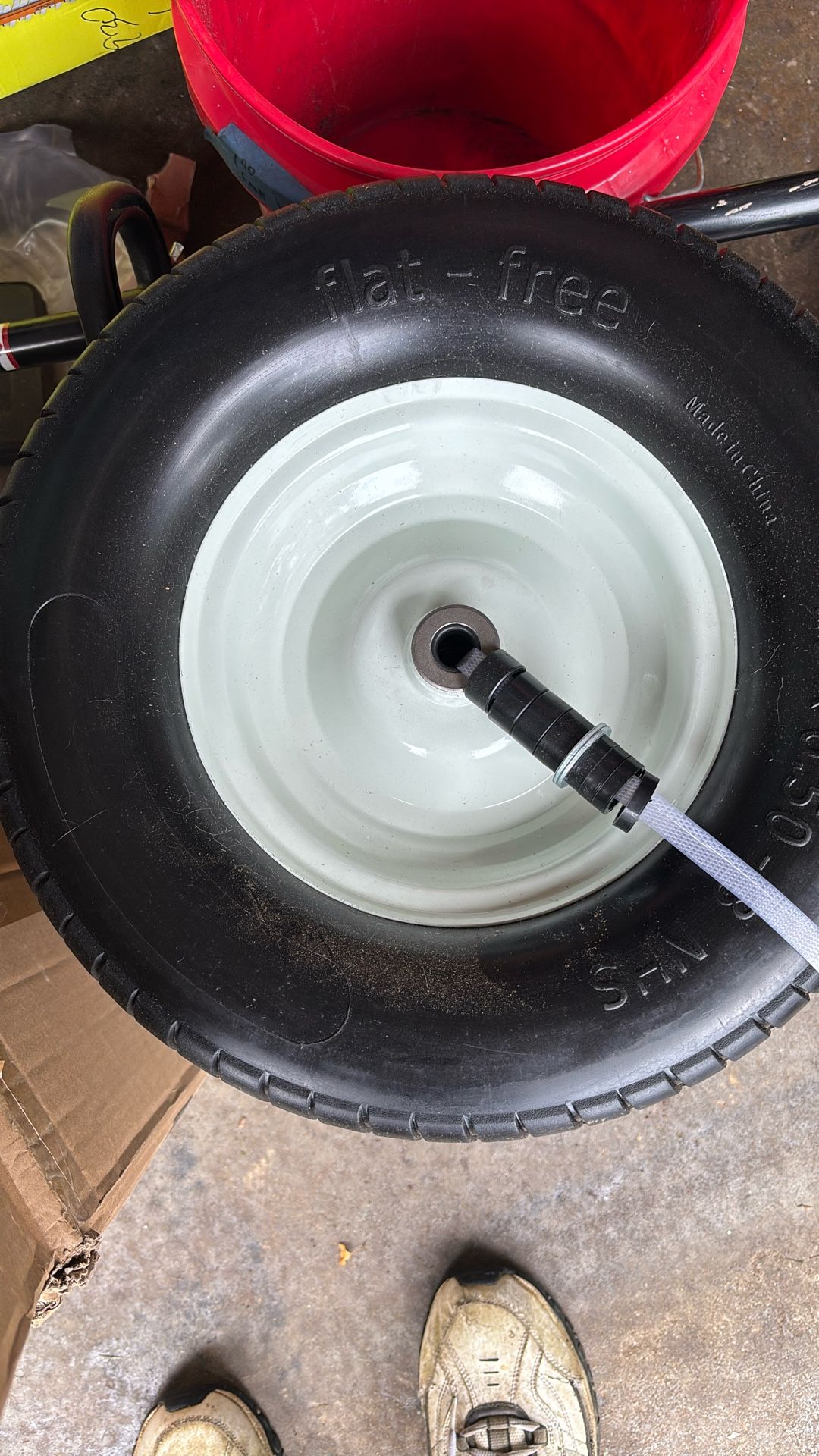 2 New Flat Free Lawn Mower Wheels And Tires