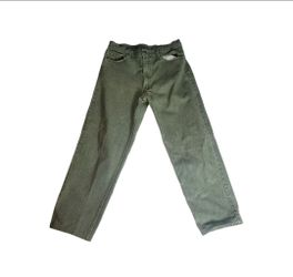 Vintage Levi’s 550 Made in USA Green Relaxed Fit Denim Jeans Men’s Size 36x34