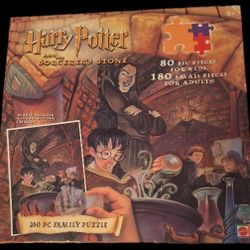 Harry Potter and The Sorcerers Stone Magic Decoder Family Puzzle 260 Pcs.-NEW