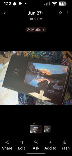 Dell Monitor and stand 24 in