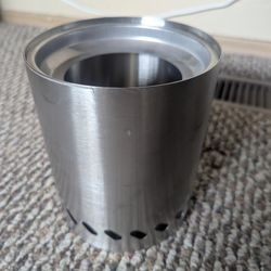 New Mini Solo Stove Camping Stainless Steel S'mores Wood Fire Pellets Firewood Outdoor Burner Pot REI Gsi Biolite Jetboil Table Top Grill outdoor s'mo