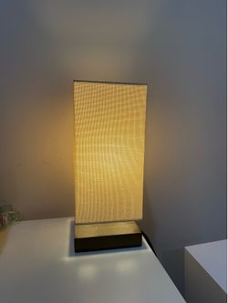 Modern Rectangular Fabric Table Lamp