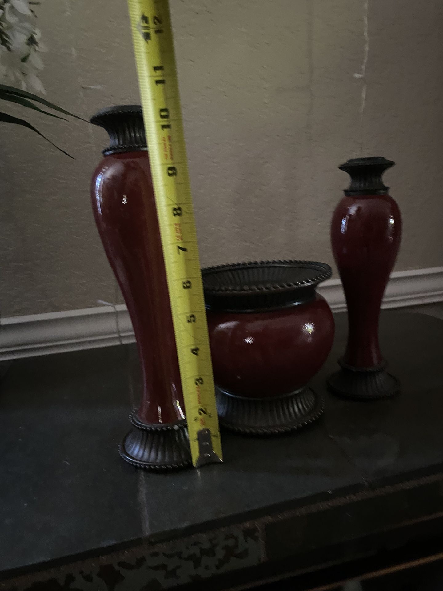 Partylite Moroccan Candle Holders Red