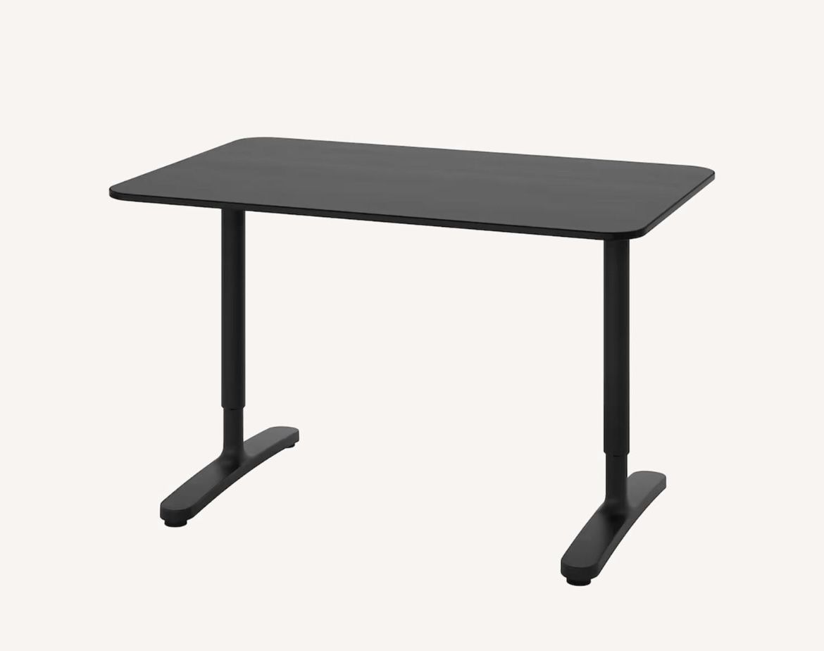 Ikea Bekant Black Adjustable Desk