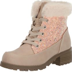 Dolce Vita size 5 women's glittery fur lined boots