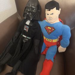 Superman And Darth Vader Stuffed Plush Doll