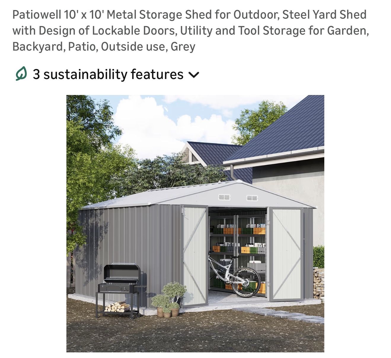 Metal Shed 10x10 New