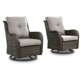 Two-piece patio rocking chairs patio swivel chairs outdoor swivel rocking chairs brand new patio chair set 🚚🆕✅