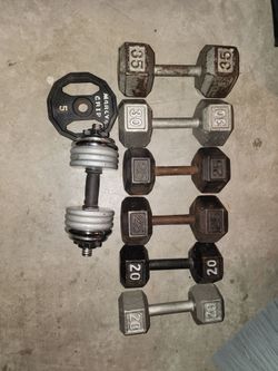 Dumbells, various weights