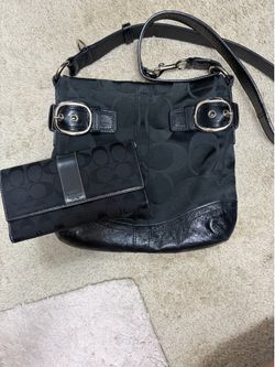 Vintage coach purse with wallet