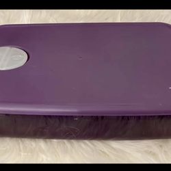 vintage Acrylic Tupperware Rock N Serve  purple Divided microwavable  Container