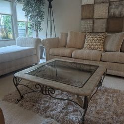 REDUCED!!! Sofa and Divan (Chaise) Custom Made Set