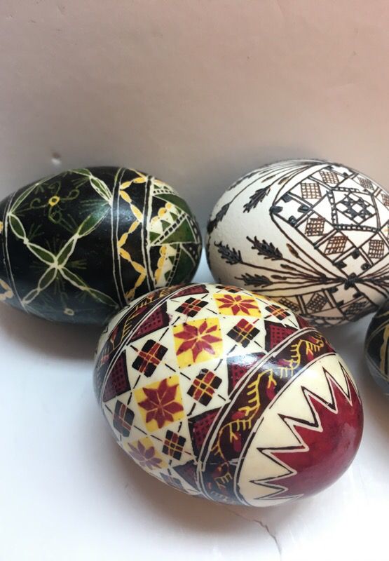 Hand painted ukranian decorator eggs