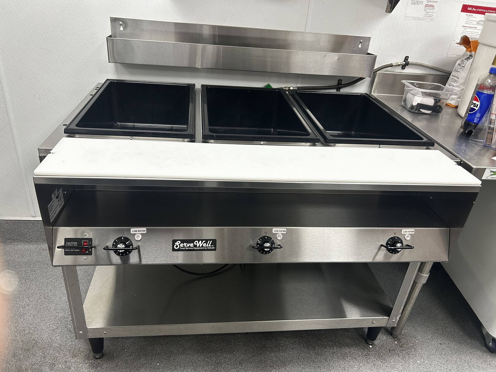 Servewell 3 Well Steam Table