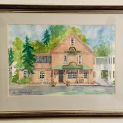 1986 Original Watercolors - Karen G. Fitzgerald (Concord, MA)  - Set of 2 Price: $340