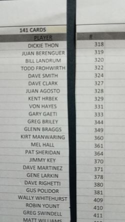 1990 Upper deck baseball cards w/album