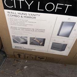 Wall Hung Vanity Combo & Mirror