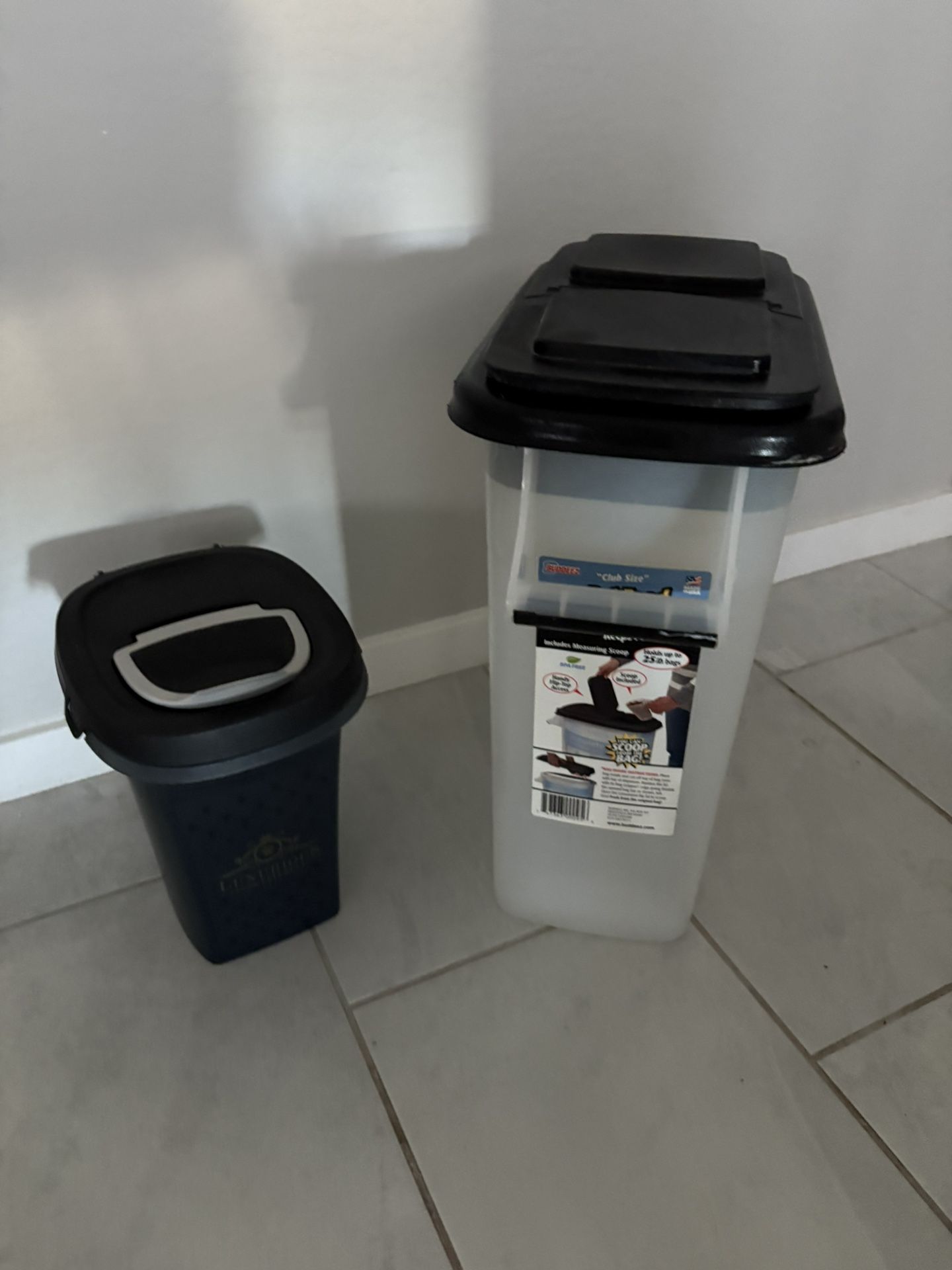 2 Animal Food Containers Dog/cat