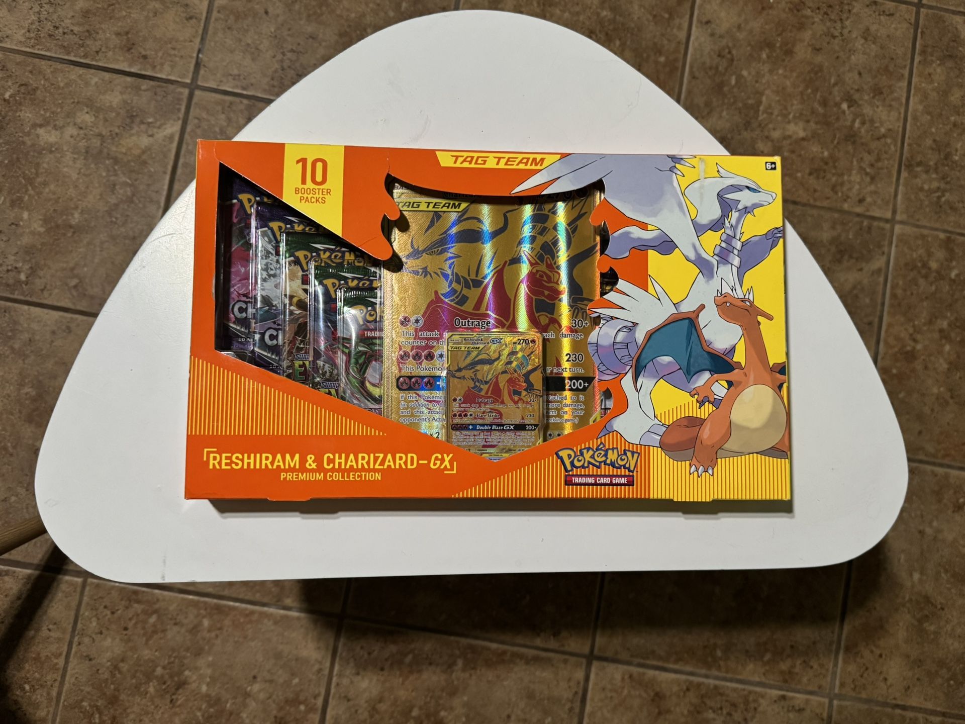 Pokémon Cards Reshiram and Charizard GX Premium Collection Box