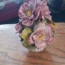 Flower Pot Of Pink Flowers