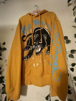 Ed Hardy Hoodie Yellow 