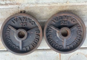Set of Ivanko 25 lbs weight plates