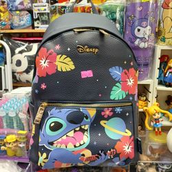 Disney stitch vegan leather Mini backpack.