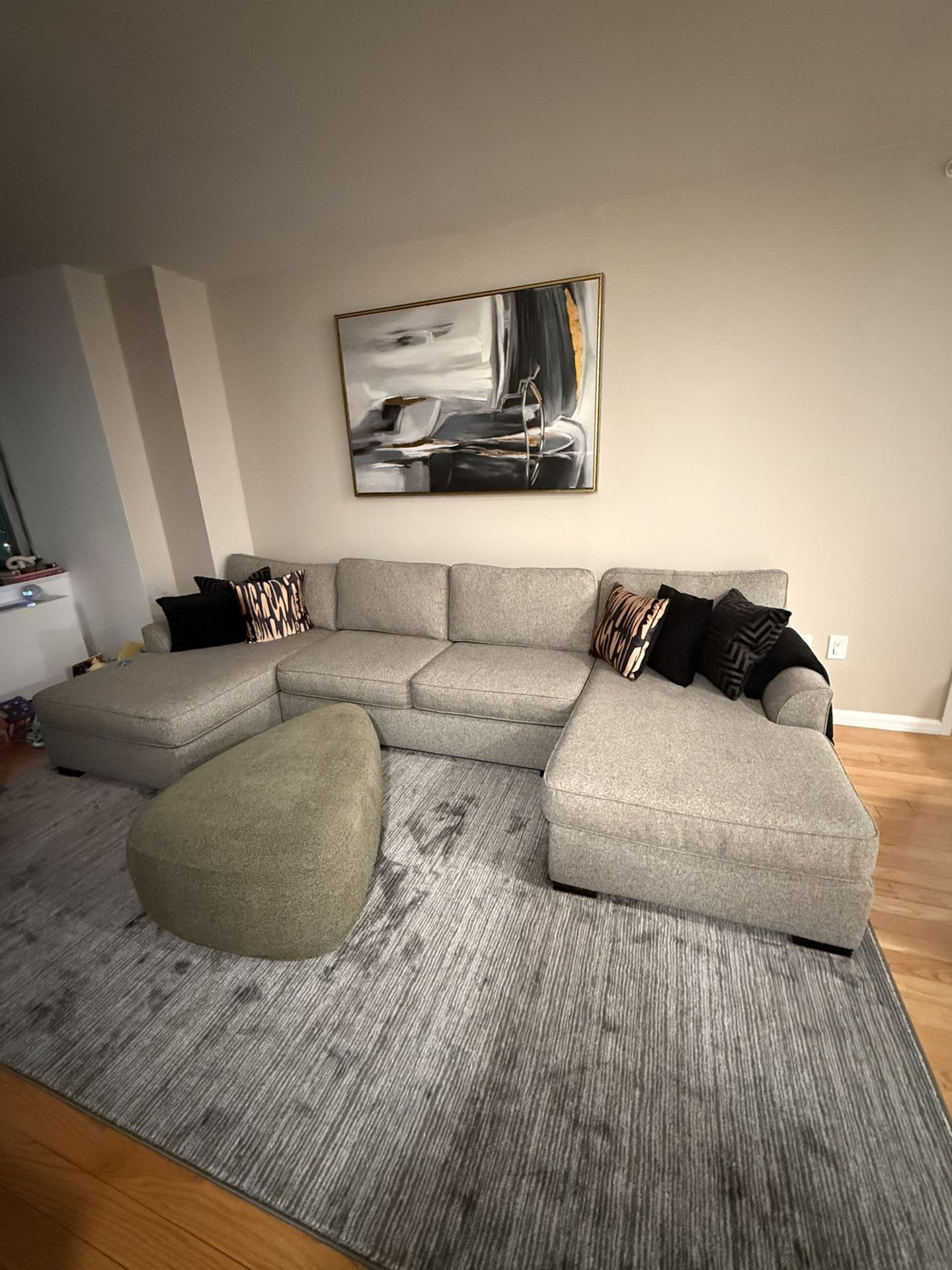 120in Sofa With Double Chaise. 