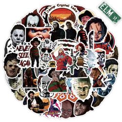 50 Piece Horror Stickers