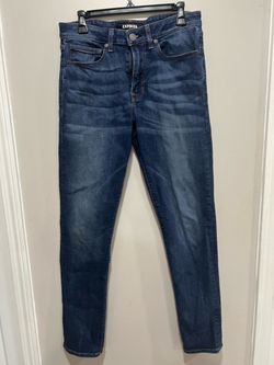 Express Hyper Stretch Slim Skinny Blue Denim Jeans Mid Rise M Wash 5-Pkt 1006C
