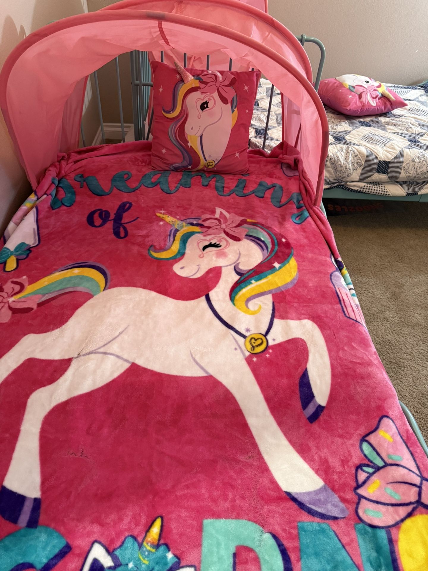 Blanket,pillow And Bed Tent Size Twin