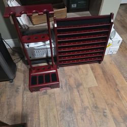 Putter Stand And Golf Ball Display, Matching Cherry Mahoney 