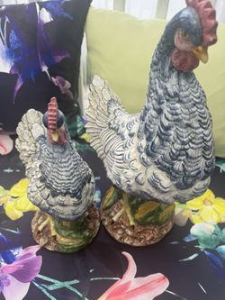 2 Vietri Gallo Figural Rooster