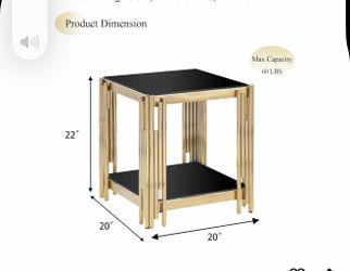 Two side tables in box