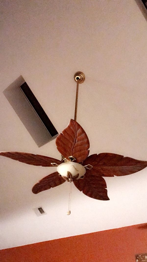 Wooden Leaf Ceiling Fan For Sale In Greenville Sc Offerup