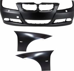 BMW 3 Series Front Bumper Cover and Fender Set