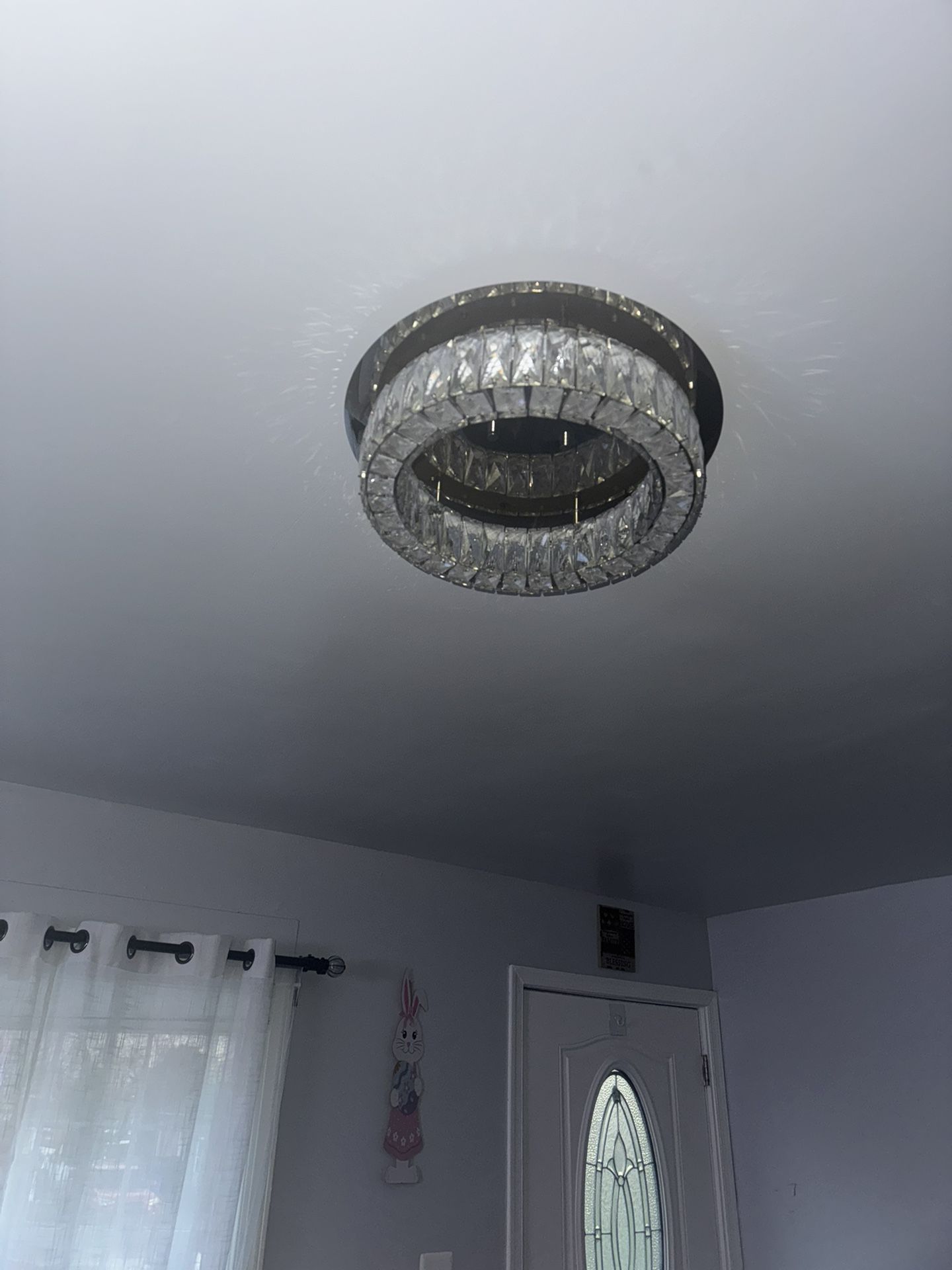 Stunning crystal chandelier led lights, ideal for adding a touch of luxury to your home #glamour #crystalchandelier