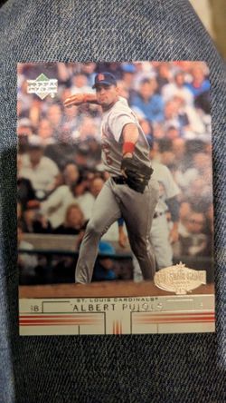 Albert Pujols 2002 Upper Deck Game Used Jersey Card