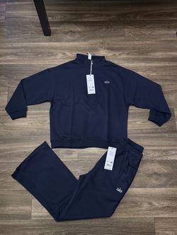alo set navy blue  size S,M,L,XL