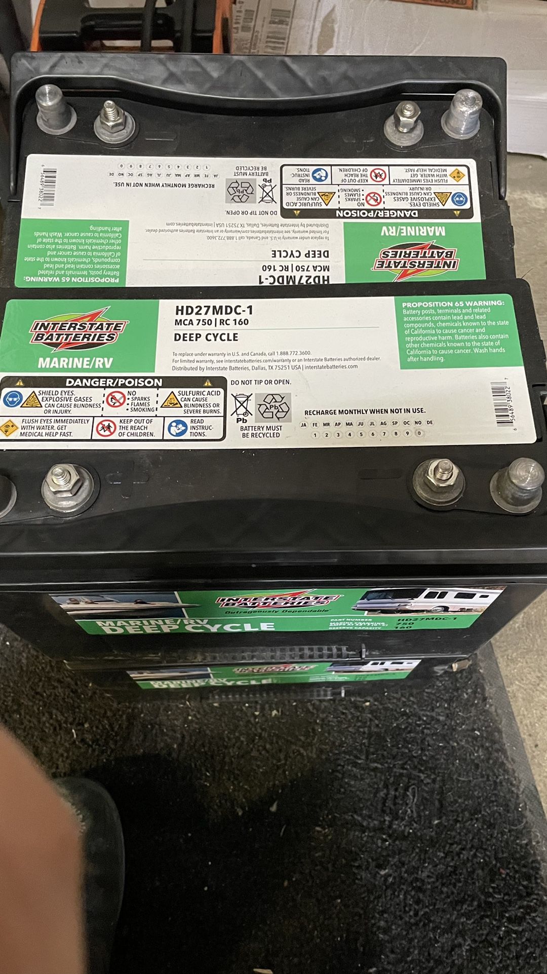 12v Interatate Batteries