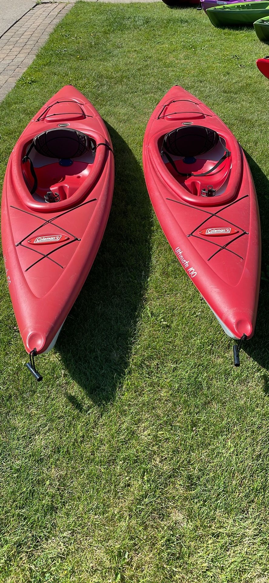 Pair Of 10 Ft Coleman Kayaks