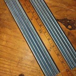 10 Pcs Steel Rods 12 In. Long 3/8