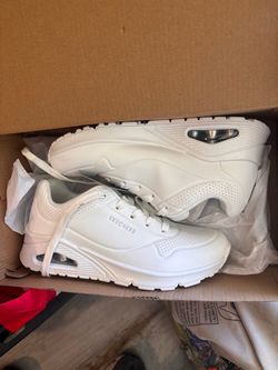 Skechers Uno White Sneakers