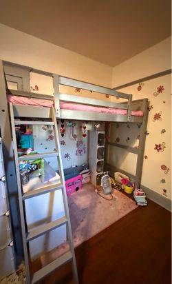 Kids bed top bed frame