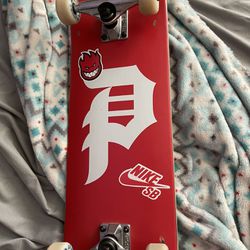 custom built primitive skateboard 